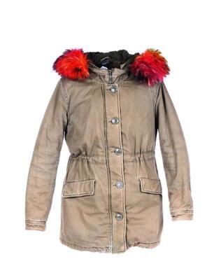 Kabát s kožíškem velikost M Jeans Pascale - 1